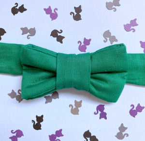 Classic Green Bow Tie For Cats
