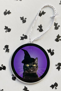 Witch Kitty Ornament