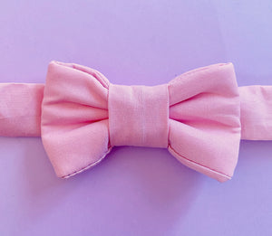 Pink Bow Tie Cat Collar