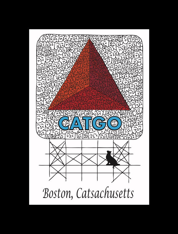 “Catgo” Boston  postcard
